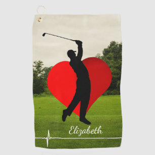 Serviette De Golf Collage Photo Famille Personnalisée Simple Serviet
