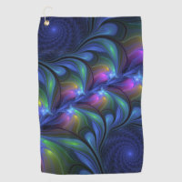 Coloré Lumineux Abstrait Bleu rose Vert Fractal