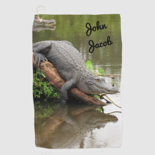 Serviette De Golf Comfy Gator - Alligator - Golf Towne