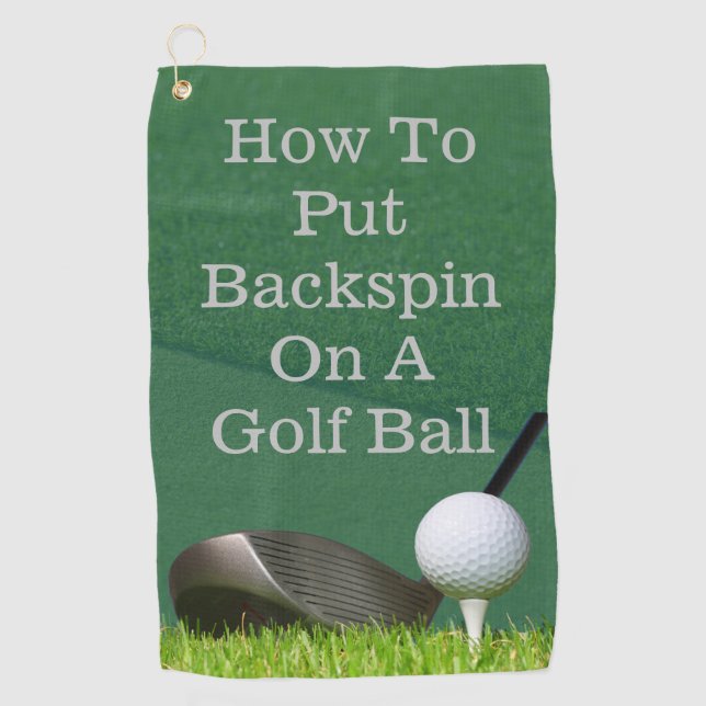 Serviette De Golf Comment Mettre Le Déroulement Sur Une Balle De Gol (Devant)