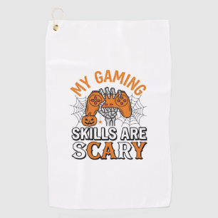 Serviette De Golf Compétences de joueur Halloween sont des T-shirts