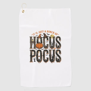 Serviette De Golf Conception de chemise de citrouille d'Halloween Ho