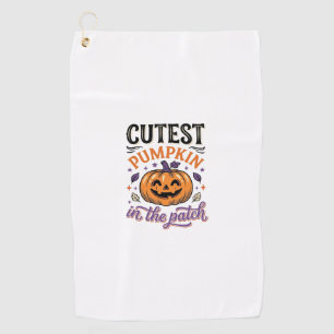 Serviette De Golf Conception de chemise Halloween Citrouille la plus