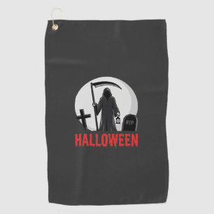 Serviette De Golf Conception de cimetière de la Faucheuse Halloween