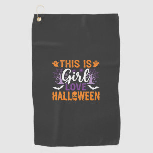 Serviette De Golf Conception de fantôme Halloween Girl Love_1