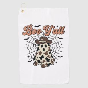 Serviette De Golf Conception de fantôme occidental Halloween Boo Yal