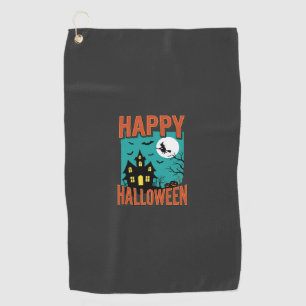 Serviette De Golf Conception de sorcière de maison hantée Halloween