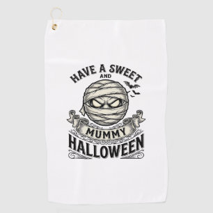 Serviette De Golf Conception de vecteur vintage Halloween de maman d