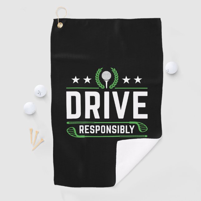 Serviette De Golf Conduire de manière responsable (En situation)