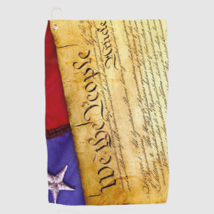 Serviette De Golf Constitution américaine