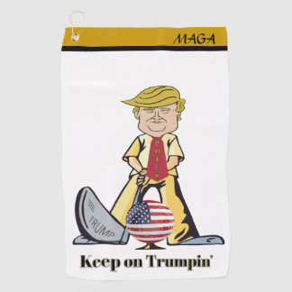 Serviette De Golf Continuez Sur La Trumpin'