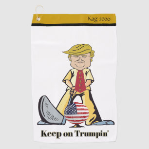 Serviette De Golf Continuez Sur La Trumpin'