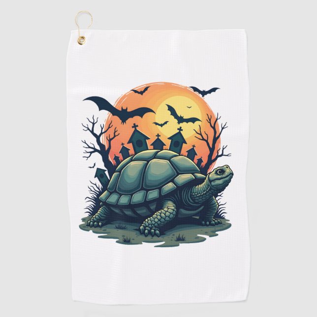 Serviette De Golf Coquille de tortue hurlante (Devant)