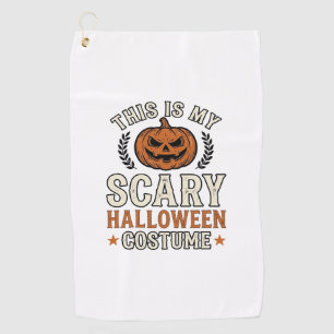 Serviette De Golf Costume Halloween effrayant Chemise vintage citrou