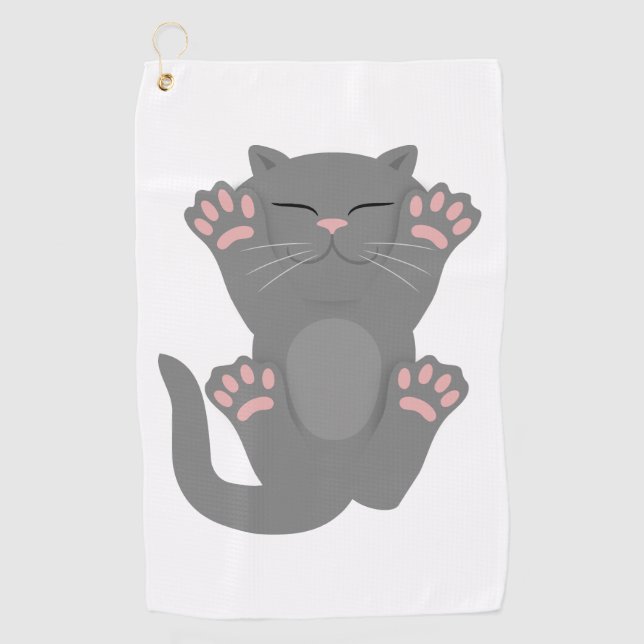 Serviette De Golf Couchage de chat (Devant)