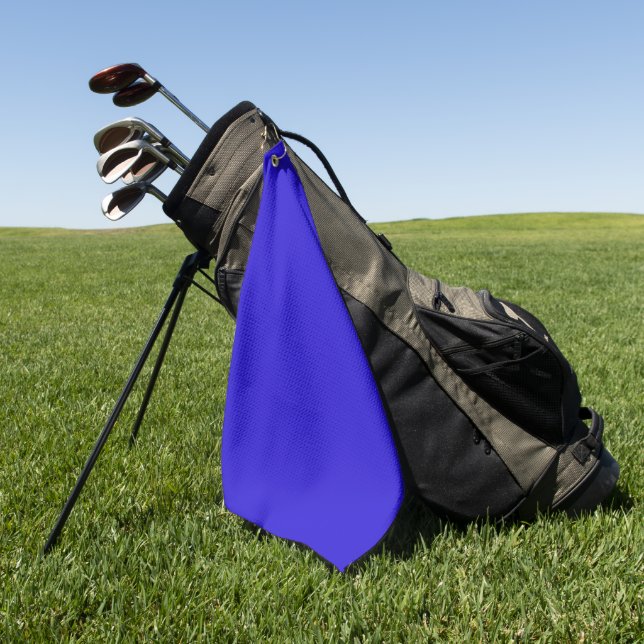 Serviette De Golf Couleur solide bleue (Vert)