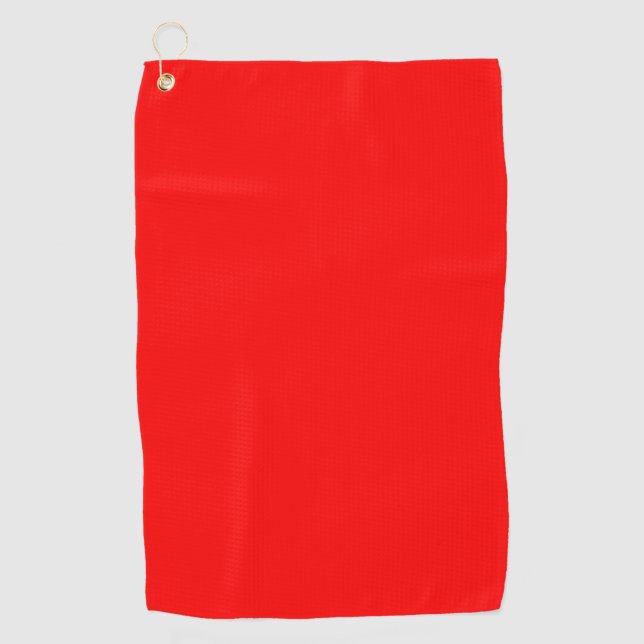 Serviette De Golf Couleur solide rouge | Classique | Élégant | tenda (Devant)