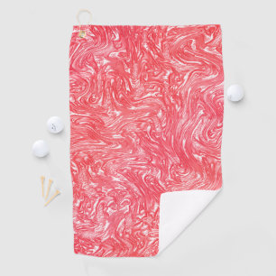 Serviette De Golf Couleur texture "crème fraise nacrée"