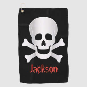 Serviette De Golf Crânes Et Traverses