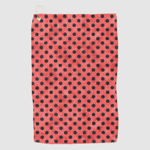 Serviette De Golf Crânes rouges et série Tournesol Conception 4