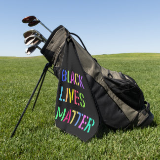 Serviette De Golf Crayon noir de matière vitale 01 modifiable
