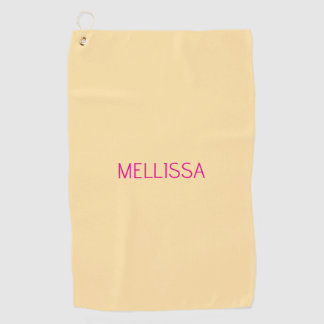Serviette De Golf Cream minimalist custom name 