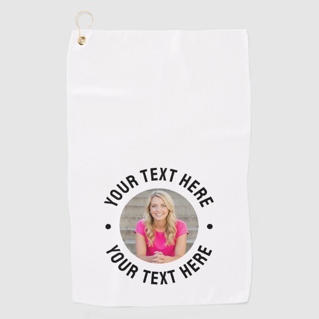 Serviette De Golf Create your Own Photo (Devant)