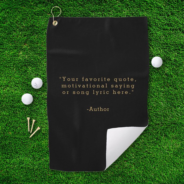 Serviette De Golf Create Your Own Quote (Créateur téléchargé)