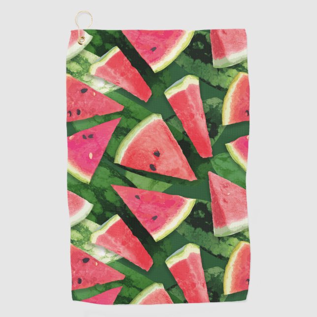 Serviette De Golf Création de motif pastèque (Devant)