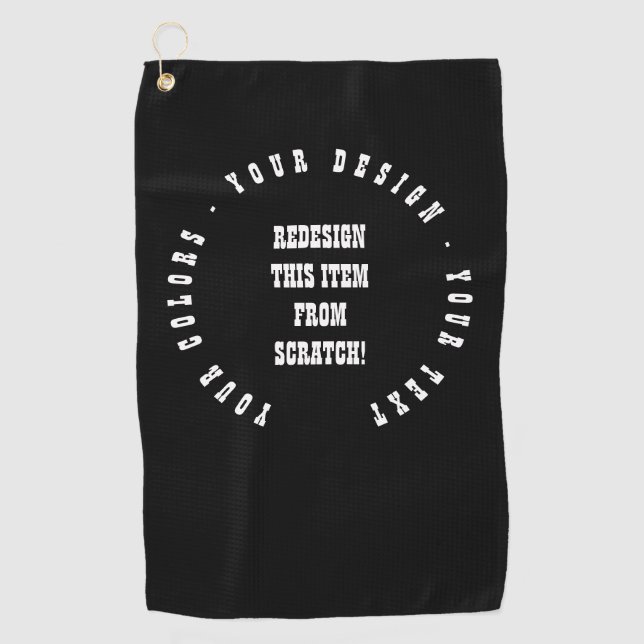 Serviette De Golf Créez votre propre (Devant)