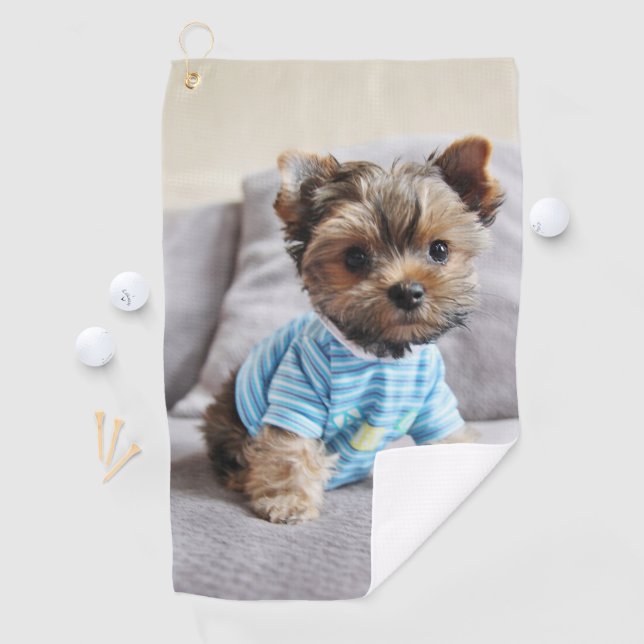 Serviette De Golf Créez votre propre animal de compagnie personnalis (En situation)