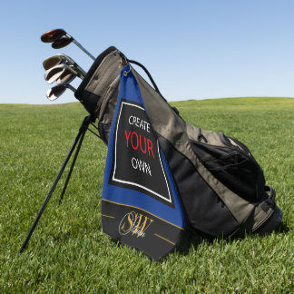 Serviette De Golf Créez votre propre bleu marine - monogrammed / Per