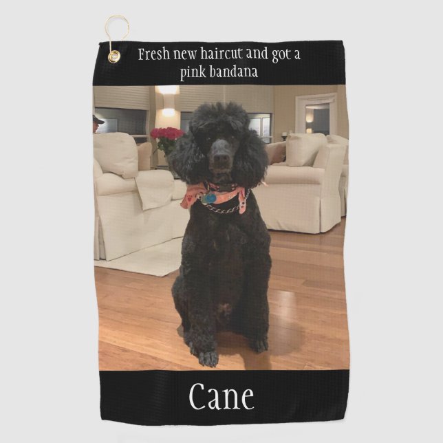Serviette De Golf Créez votre propre chien Photo personnalisée Anima (Devant)