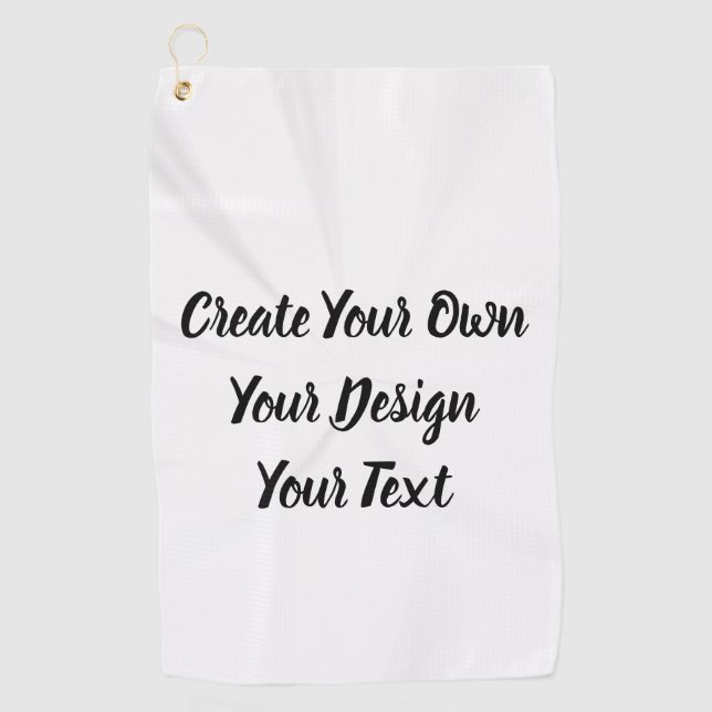 Serviette De Golf Créez votre propre personnalisation (Devant)