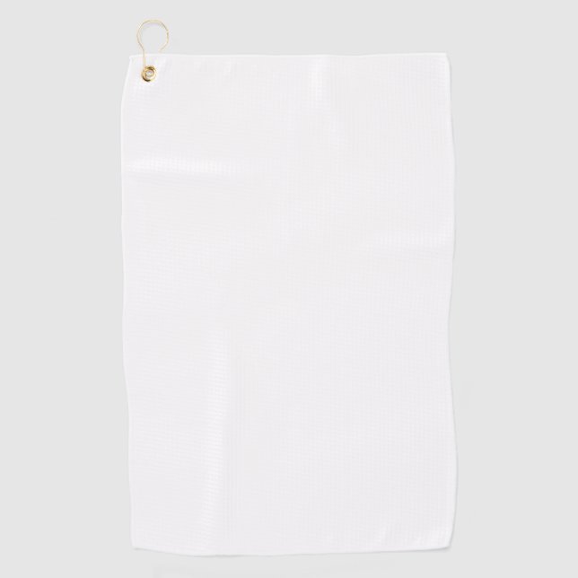 Serviette De Golf Créez votre propre personnalisation Solide Blanc (Devant)
