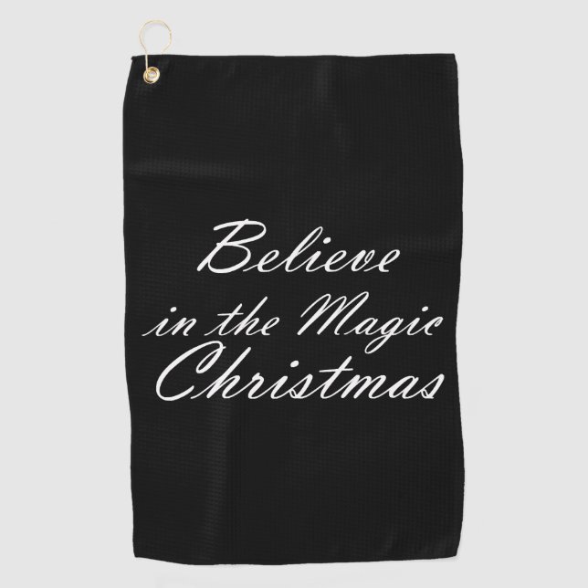 Serviette De Golf Croire à la magie de Noël (Devant)