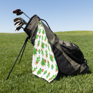 Serviette De Golf Cute Cactus, Green Cactus, Motif Cactus