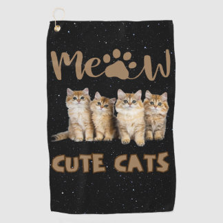 Serviette De Golf Cute Cats Golf Serviette
