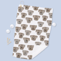 Cute chocolat Labrador Retriever Chien Aquarelle