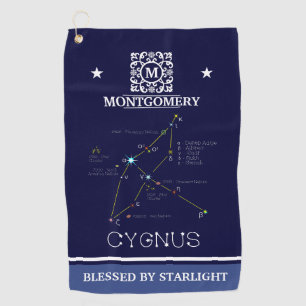 Serviette De Golf Cygnus de constellation de l'hémisphère nord
