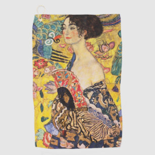 Serviette De Golf Dame Gustav Klimt Avec Ventilateur