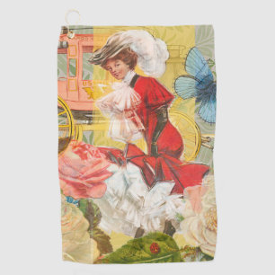 Serviette De Golf Dame victorienne femme élégante riche illustration