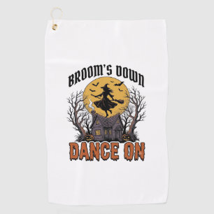 Serviette De Golf Danseuse Sorcière Drôle Gravure Halloween Vintage