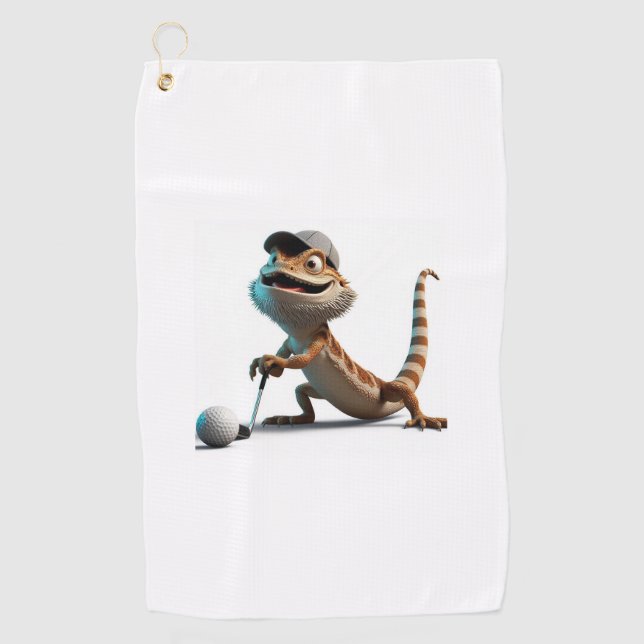 Serviette de golf de Beardie (Devant)