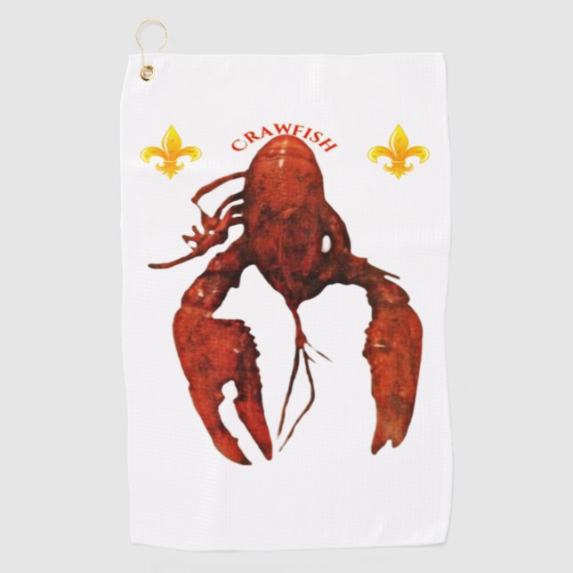 Serviette de golf de Crawfish (Devant)