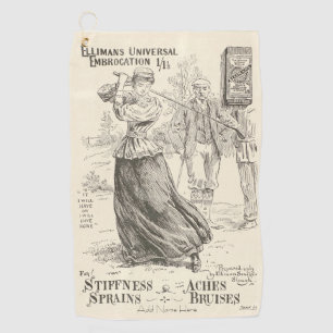 Serviette de golf de Golfeurs Vintages personnalis