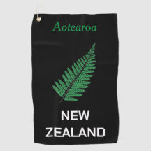 serviette de golf de la Nouvelle-Zélande