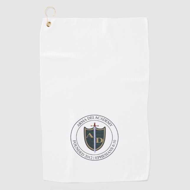 Serviette de golf de l'Académie Arma Dei (Devant)
