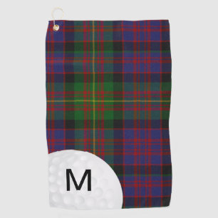Serviette de golf de plaid de tartan de Carnegie