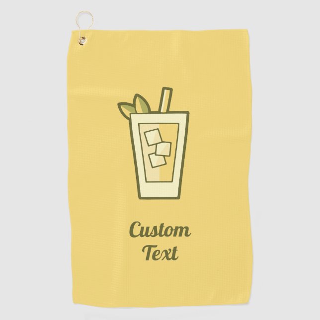 Serviette de golf de thé glacé (Devant)